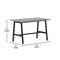 Flash Furniture Redmond 48x30 Conf Tbl w/1in. Thick Dbl Sided Laminate Tbl Top w/PVC and A-Frame Steel Bse, Gry Oak MT-M4830-LTGRY-ABF-GG - alternate 9